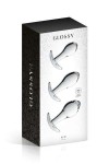 Set 3 plugs anal en verre translucide - Love Shop Avenue