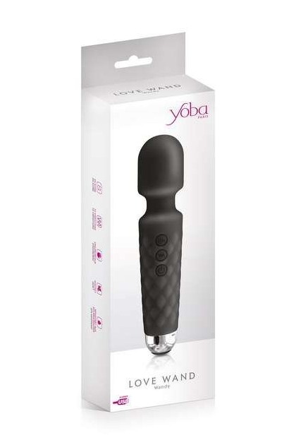 Vibromasseur wand noir 20 vitesses usb love wand - Love Shop Avenue