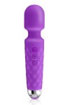 VIBROMASSEUR WAND VIOLET 20 VITESSES USB LOVE WAND