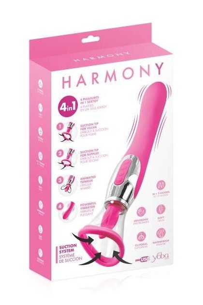 VIBROMASSEUR 4 EN 1 HARMONY FUSHIA