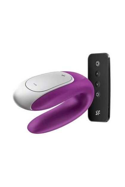 Stimulateur de couple avec appli double fun violet - Love Shop Avenue