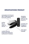 Stimulateur de couple avec appli double fun noir - Love Shop Avenue