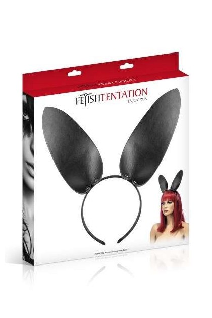 OREILLES BUNNY FÉTICHISTE SIMILI CUIR SERRE TÊTE