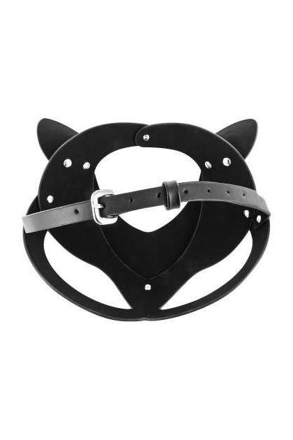 MASQUE CATWOMAN FÉTICHISTE SIMILI CUIR AJUSTABLE