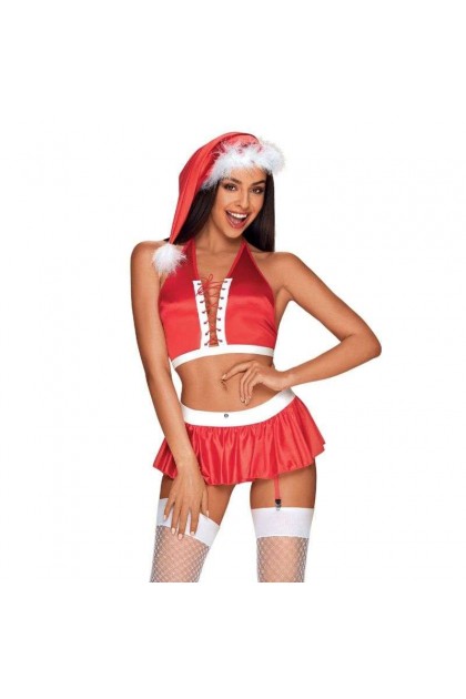 ENSEMBLE DE NOËL 4 PIÈCES MS CLAUS SET - OBSESSIVE - 2XL/3XL
