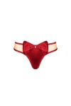 STRING ROUGE RUBINESA THONG - OBSESSIVE - L/XL
