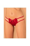 STRING ROUGE RUBINESA THONG - OBSESSIVE - L/XL