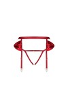 PORTE-JARRETELLE ROUGE RUBINESA GARTER BELT - OBSESSIVE - L/XL