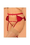 PORTE-JARRETELLE ROUGE RUBINESA GARTER BELT - OBSESSIVE - L/XL