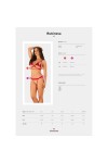Ensemble lingerie rouge 2 pièces rubinesa set - OBSESSIVE - S/M