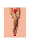 Bas autofixants chair et rouge s808 stockings - L/XL