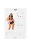 ENSEMBLE LINGERIE NOIR 2 PIÈCES ELIZENES SET - OBSESSIVE - S/M