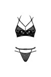 ENSEMBLE LINGERIE NOIR 2 PIÈCES BAGIRELA SET - OBSESSIVE - L/XL