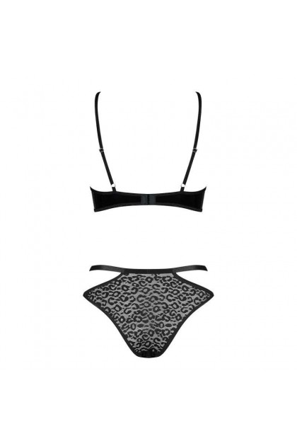 ENSEMBLE LINGERIE NOIR 2 PIÈCES BAGIRELA SET - OBSESSIVE - L/XL