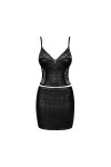 CORSET + JUPE NOIRE FELISITA - OBSESSIVE - L/XL