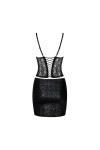 CORSET + JUPE NOIRE FELISITA - OBSESSIVE - L/XL
