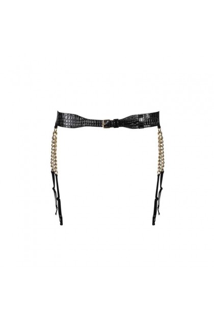 PORTE-JARRETELLE NOIR A767 GARTER BELT - OBSESSIVE - XL/XXL