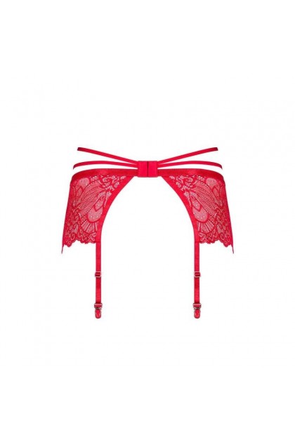 PORTE-JARRETELLE ROUGE LOVENTY GARTER BELT - OBSESSIVE - S/M