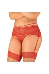 PORTE-JARRETELLE ROUGE LOVENTY GARTER BELT - OBSESSIVE - S/M