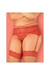 PORTE-JARRETELLE ROUGE LOVENTY GARTER BELT - OBSESSIVE - S/M