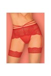 PORTE-JARRETELLE ROUGE LOVENTY GARTER BELT - OBSESSIVE - L/XL