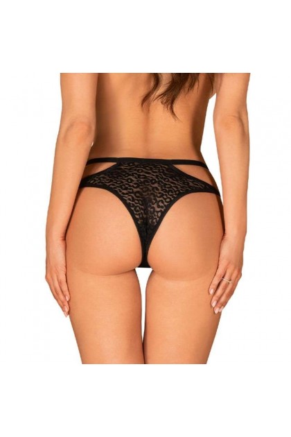 CULOTTE NOIRE BAGIRELA PANTIES - OBSESSIVE - L/XL