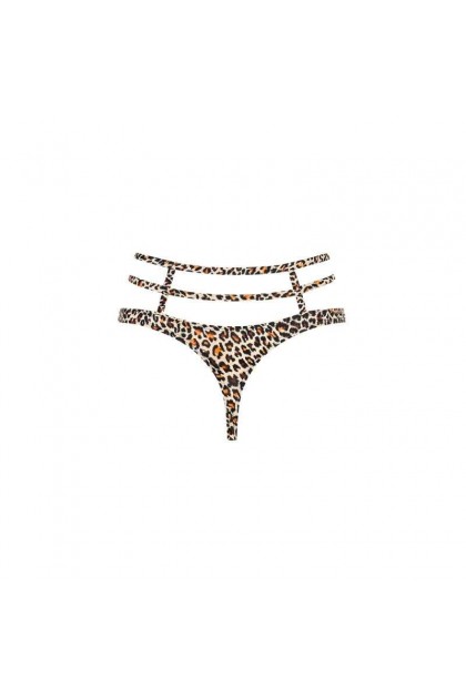 STRING IMPRIMÉ ANIMAL SELVY THONG - OBSESSIVE - S/M
