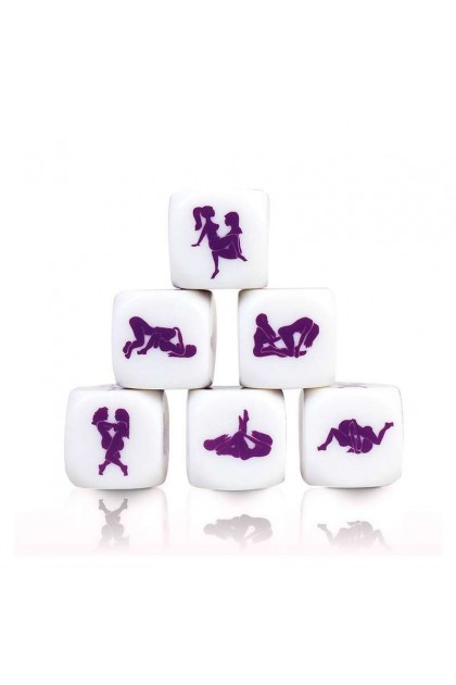 Dé kamasutra lesbien - BLANC ET VIOLET - Love Shop Avenue