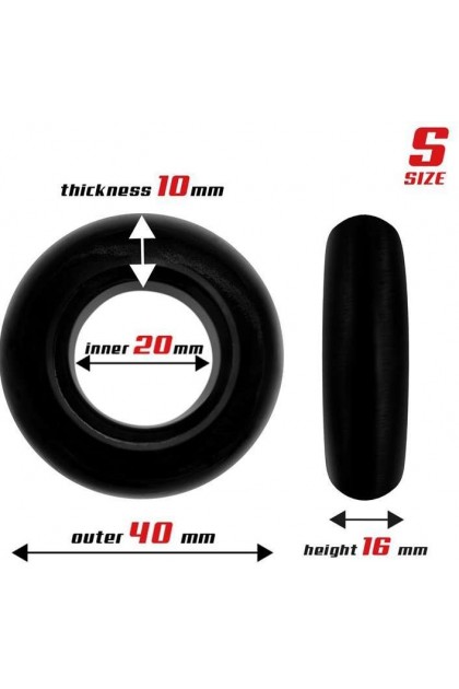 Lot de 3 cockrings souples beast ring noirs - Love Shop Avenue