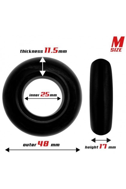 Lot de 3 cockrings souples beast ring noirs - Love Shop Avenue