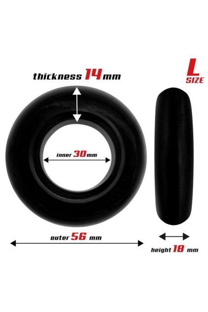 LOT DE 3 COCKRINGS SOUPLES BEAST RING NOIRS