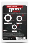 LOT DE 3 COCKRINGS SOUPLES BEAST RING NOIRS