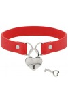 COLLIER COQUETTE PENDENTIF COEUR ROUGE