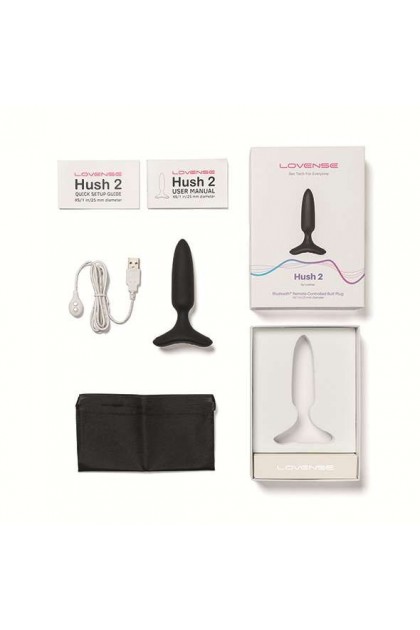 Plug vibrant connecté hush 2 taille xs - Love Shop Avenue