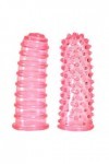 Lot de 2 doigts chinois en jelly doux avec picots et striés