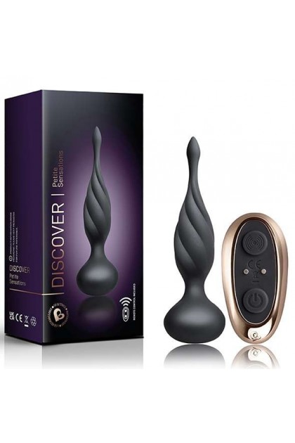 Stimulateur anal vibrant noir discover petite sensations