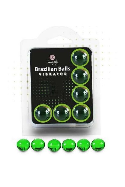 Huile de massage vibrante x 6 boules - Love Shop Avenue