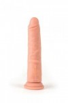 VIBROMASSEUR RÉALISTE TOURNANT VENTOUSE 21CM CHAIR