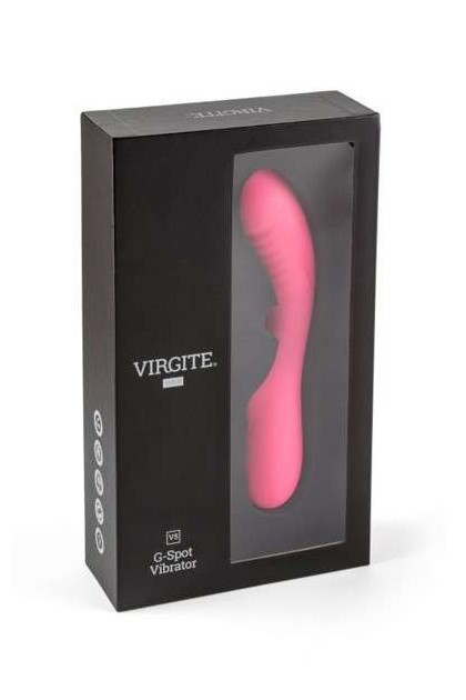 VIBROMASSEUR POINT G ROSE AVEC STRIES USB