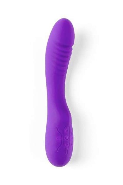 VIBROMASSEUR POINT G VIOLET AVEC STRIES USB