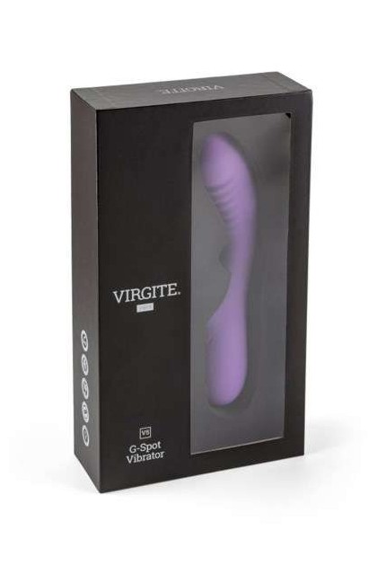 VIBROMASSEUR POINT G VIOLET AVEC STRIES USB