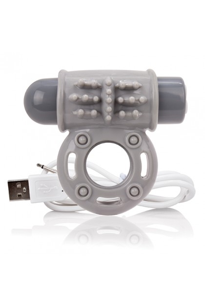 COCKRING VIBRANT RECHARGEABLE CHARGED OWOW GRIS - SCREAMING O