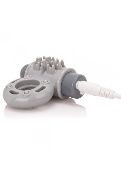 COCKRING VIBRANT RECHARGEABLE CHARGED OWOW GRIS - SCREAMING O