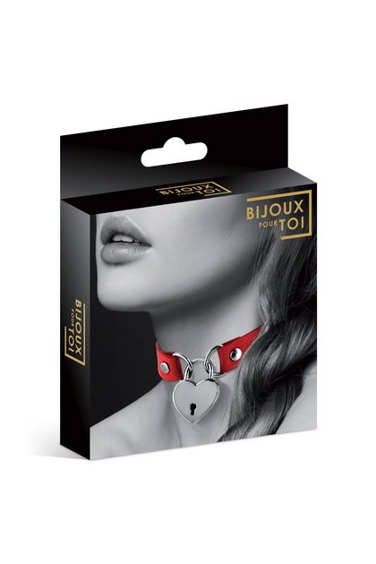 COLLIER PENDENTIF COEUR ROUGE