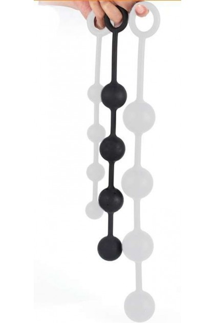 BOULES ANALES EN SILICONE QUARTY M 35 X 4CM