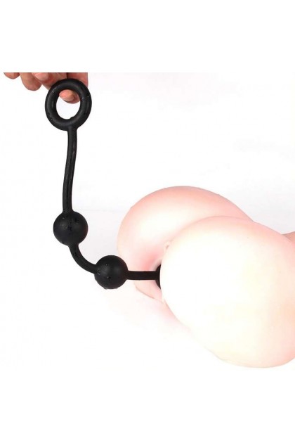 BOULES ANALES EN SILICONE QUARTY M 35 X 4CM