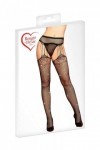 COLLANTS NOIR AVEC STRASS ET RÉSILLE - TU