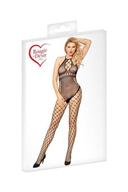 Combinaison noire à larges résilles - TU - Love Shop Avenue