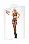 Ensemble top et collants noir en résille - TU - Love Shop Avenue