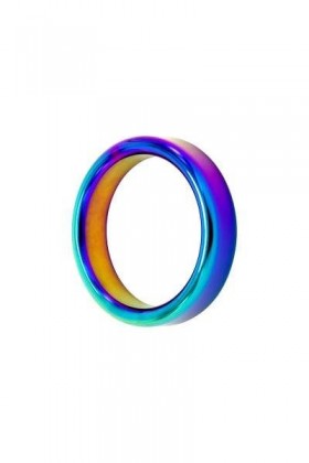 COCKRING EN ACIER INOXYDABLE RAINBOW 4,4CM